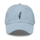 Free Palestine Map Keffiyeh Embroidered Twill Cap (Multiple Colors)