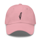 Free Palestine Map Keffiyeh Embroidered Twill Cap (Multiple Colors)