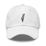 Free Palestine Map Keffiyeh Embroidered Twill Cap (Multiple Colors)