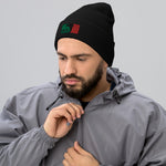 Salah Africa Embroidered Cuffed Beanie