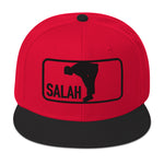 Salah Classic Black & Red Embroidered Snapback Cap