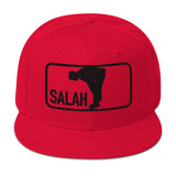 Salah Classic Black & Red Embroidered Snapback Cap