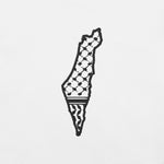 Free Palestine Map Keffiyeh Embroidered T-Shirt (Multiple Colors)