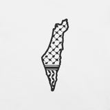 Free Palestine Map Keffiyeh Embroidered T-Shirt (Multiple Colors)